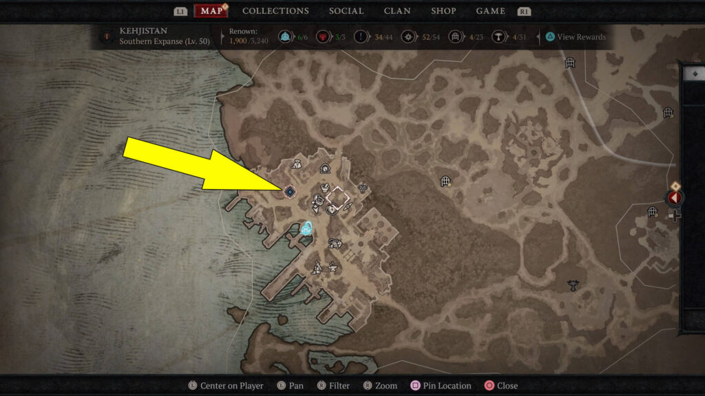 Suna is found in a house near the center of the town