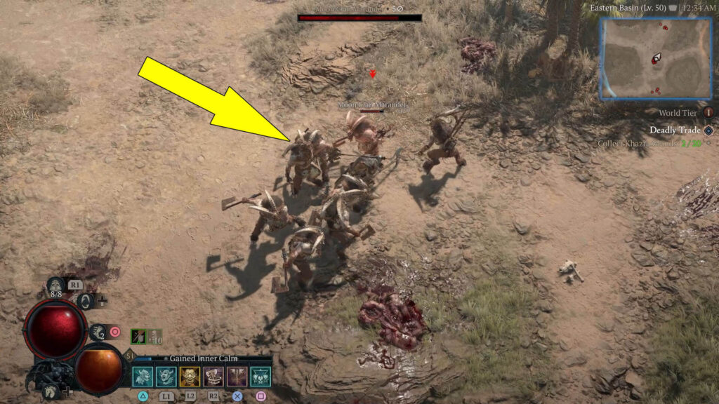 Slay around five goatmen to get one Khazra Gland