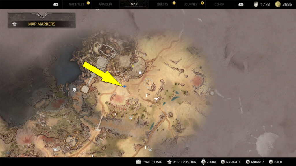Atlas Fallen A New Home starts when you talk to the female NPC in front of Lithesta's main gate.