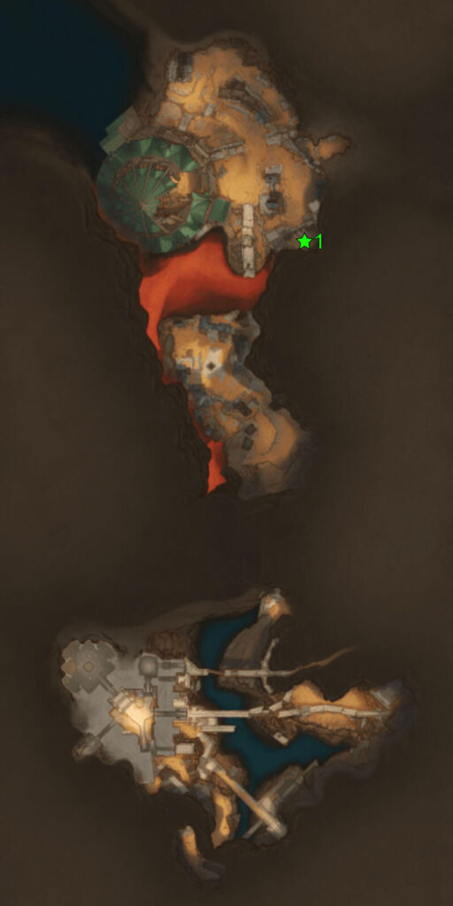 Bastengar's Underground Elite Foe location map