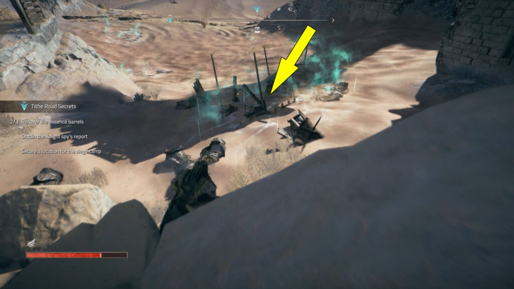 The third Essence Barrel is south of the second one.