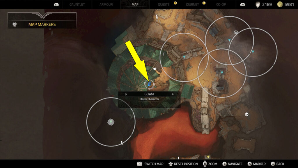 Atlas Fallen Forgotten Shrine starts automatically after lifting the gate in the round building.