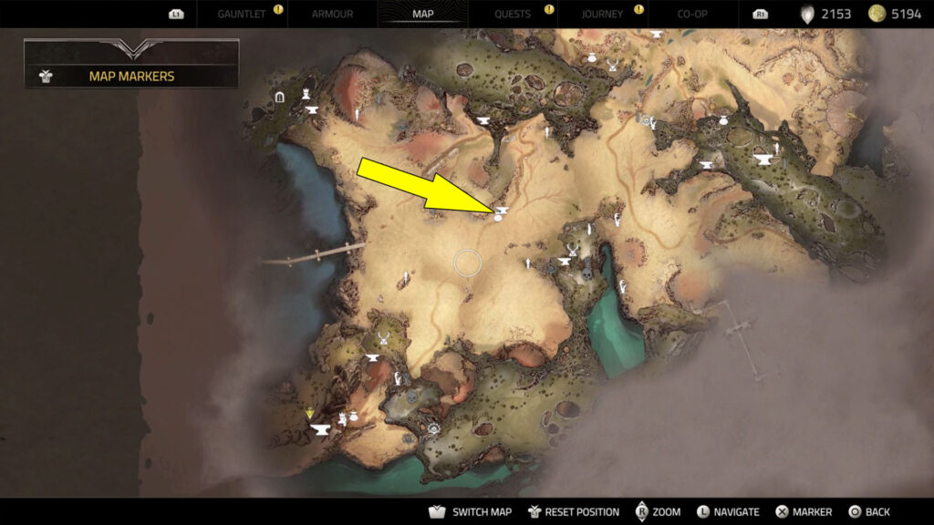 Atlas Fallen Hunter or Hunted starts at the Hunter Camp.