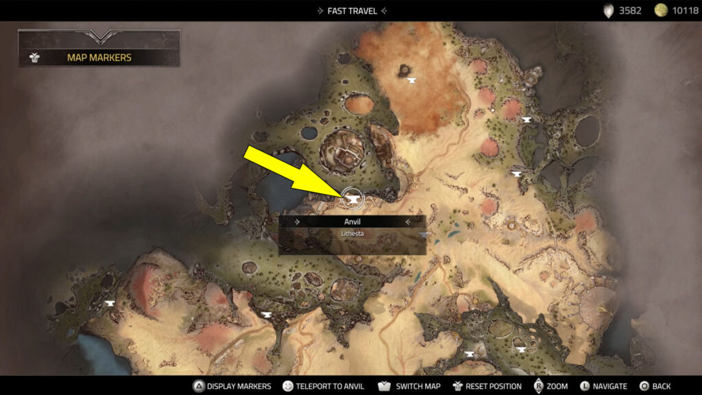 To find the Atlas Fallen Securing the Mining Village Spark, head back to Lithesta.