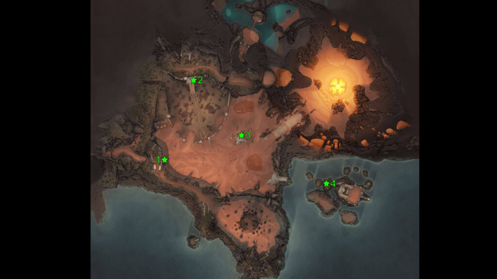 Atlas Fallen The Black Alms Vantage Points locations map
