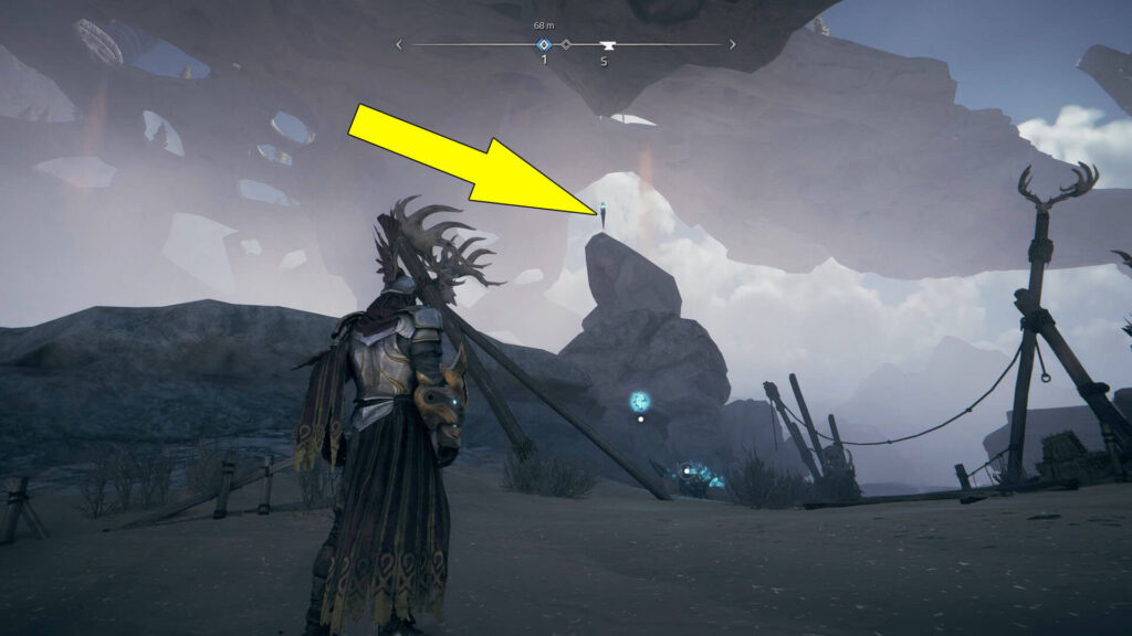 Vantage Point #4 is found on a rock in the Southern Crater area