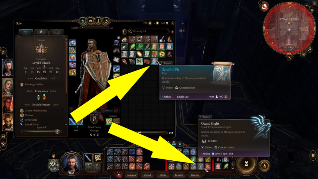 You can use the Scroll of Fly or the Grant Flight (Level 3 Transformation Spell) to gain the ability to fly for one of your party members and fly from one platform to the next until you reach the Umbral Gem.