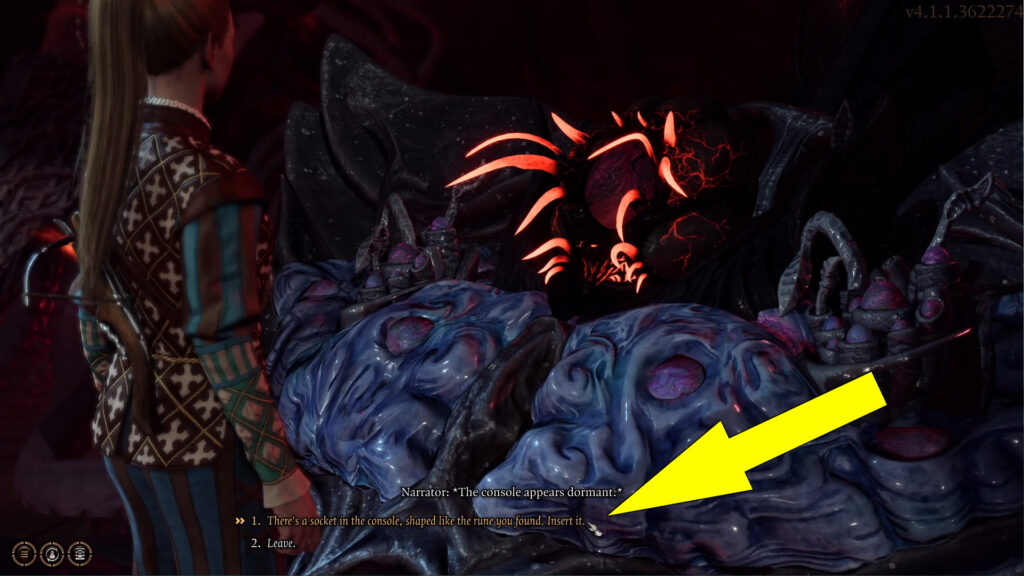 Interact with the console near the Shadowheart's pod to rescue her after collecting the rune