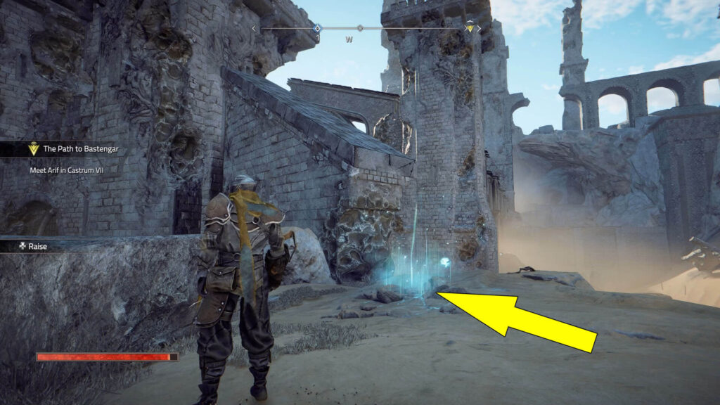 Anvil #6 is found next to some ruins