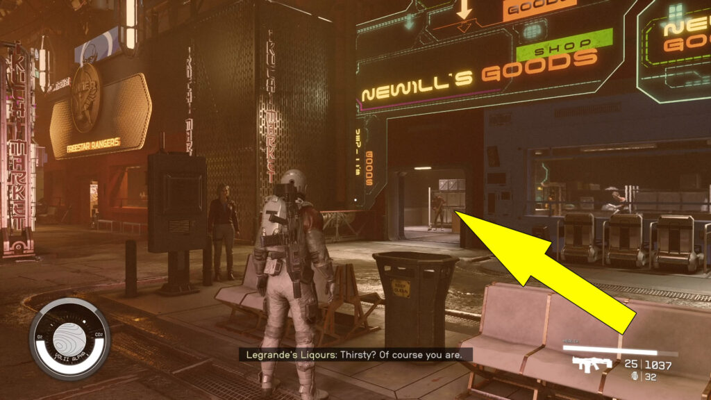 In order to start the All for One side mission, you must speak with James Newill, located in the Newill's Goods Shop.