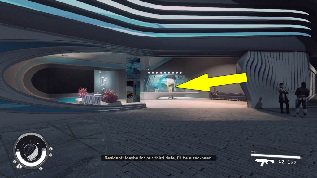 Starfield Beautiful Secrets mission starting point