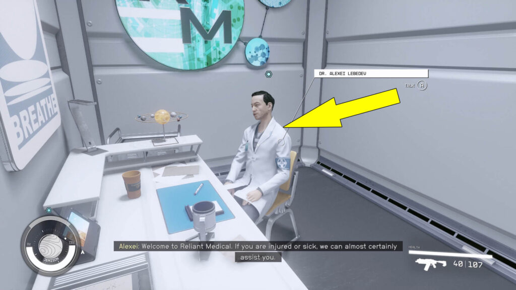 Take the elevator in the Relian Medical building to find Dr. Alexei Lebedev