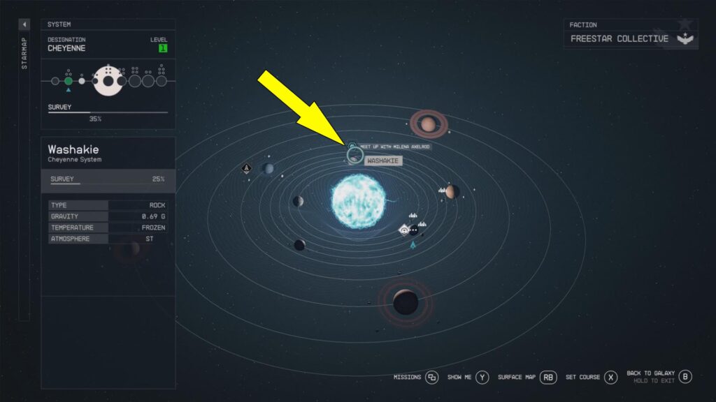 Milena is found near Planet Washakie.