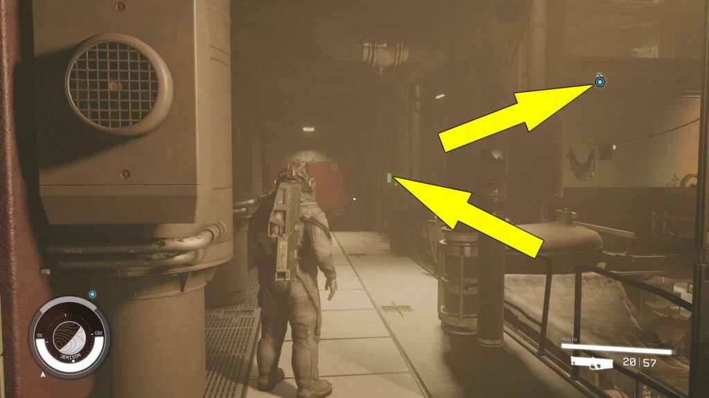 To get to the second Junction Box you must go through a red door