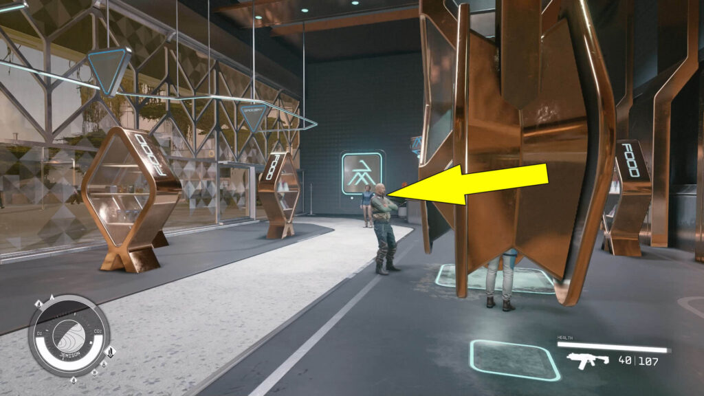 Starfield The Art Dealer mission starting point location
