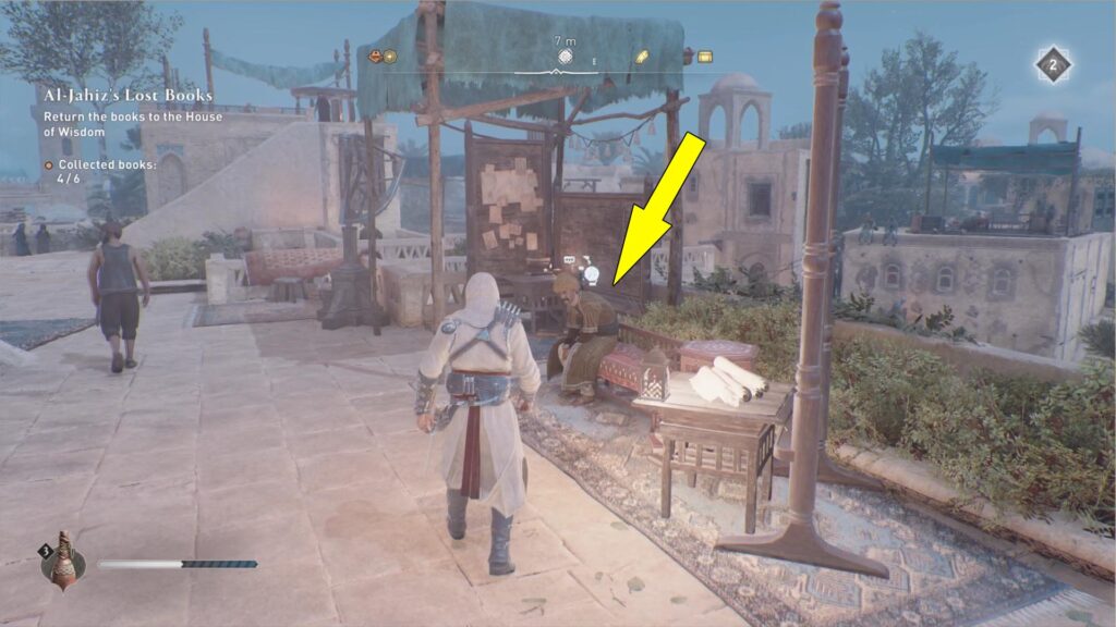 Talk to Al-Mahani to start the Assassin’s Creed Mirage A Life's Work Tale of Baghdad