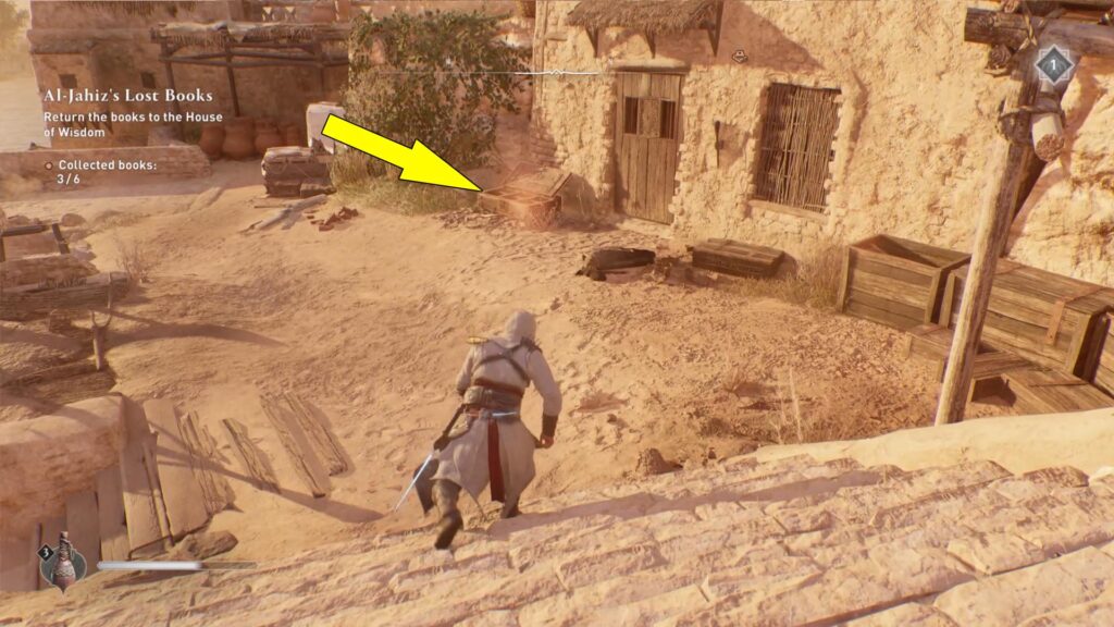 Check the crate near the door.