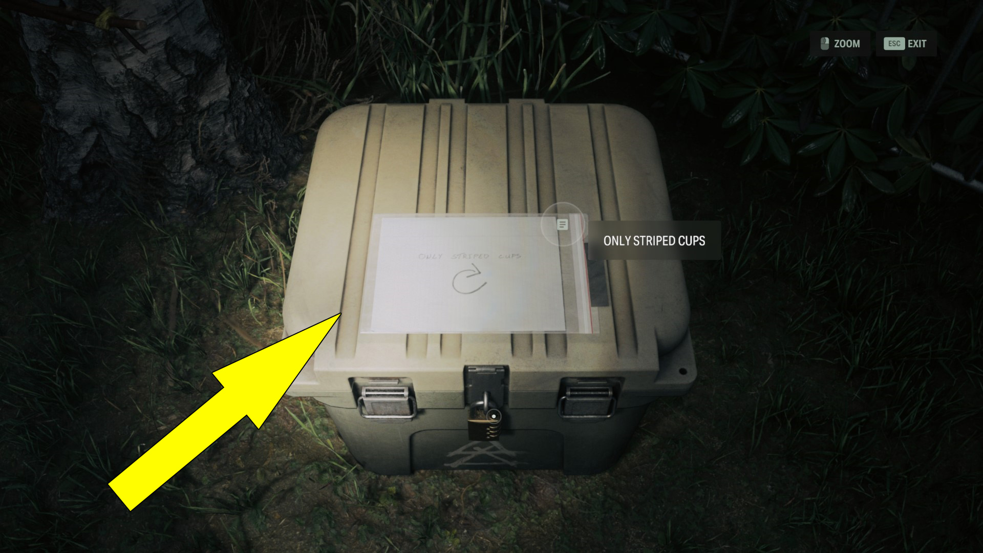 Watery Slow Roaster Cult Stash Lock Code Alan Wake 2