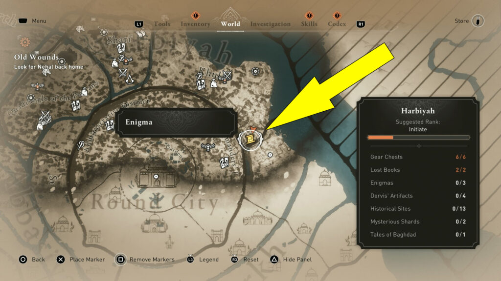 You can find this Enigma in the southern corner of Khuld.