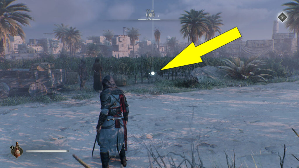 You can find this Historical Site near some crops.