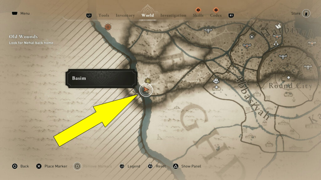 Head to the western side of the Wilderness to find the Abandoned Village.