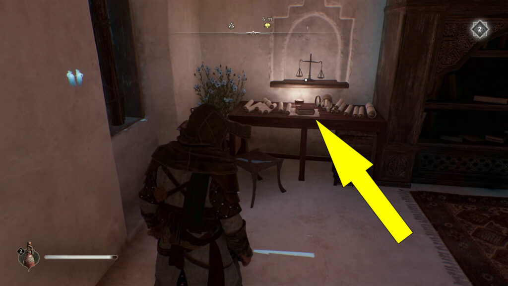 Pick up the Lost Book off the table in the corner of the room.