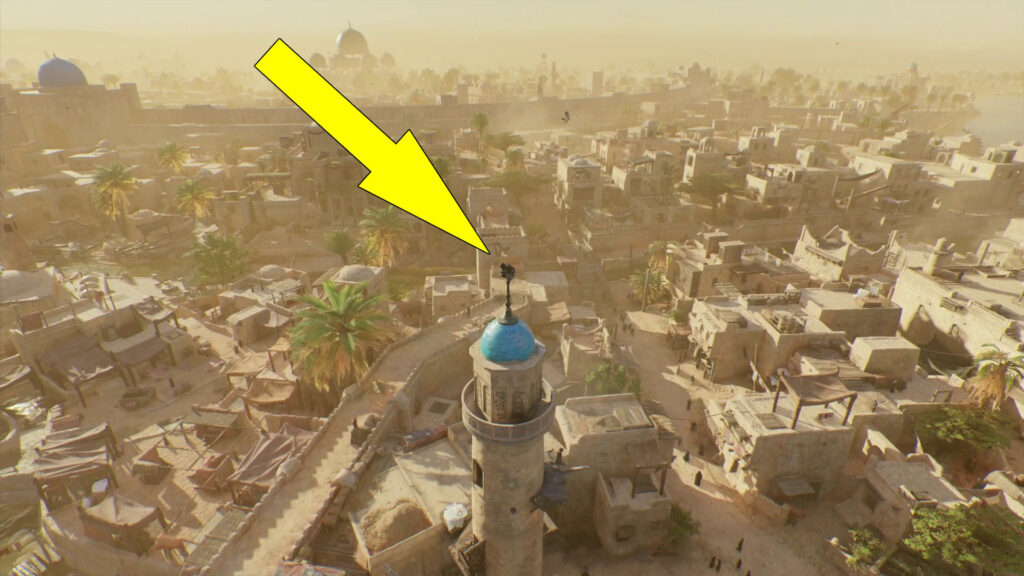 The Al-Mi'dhana Al-'Ateeqa Viewpoint can be reached by traveling south from the Prince's Palace Viewpoint.