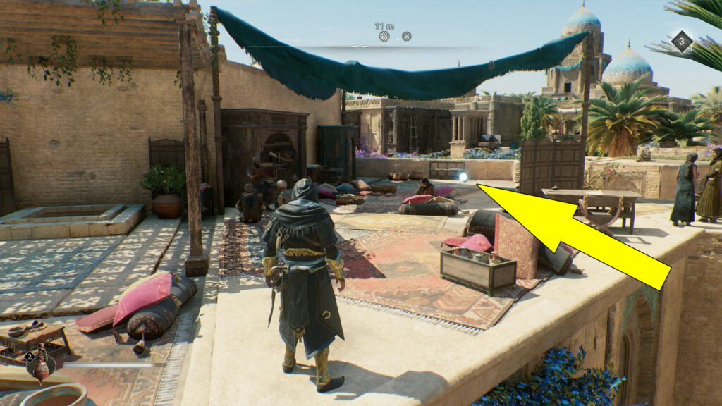 This Historical Site is on a rooftop,northeast of Mazalim Courts.