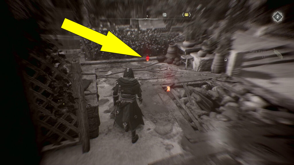 Use Eagle Vision to find the explosive pot spawn location.