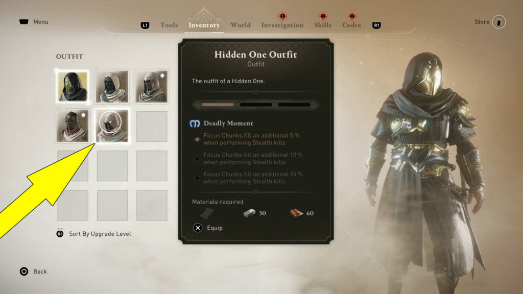 The Gear Chest contains the Hidden Ones Outfit or its Upgrade Schematics.