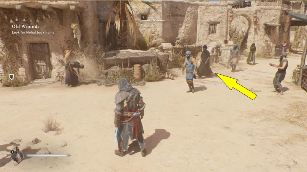 Defeat the man in black to obtain the second shard.