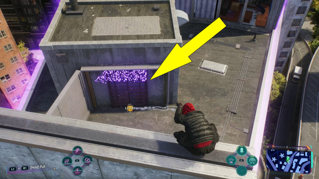 Pull the gate to reveal the hidden Prowler Stash.