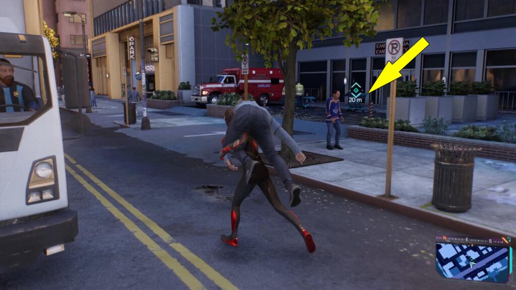 The hospital in Spider-Man 2 Rooftop Fireworks FNSM mission is in the upper left corner of Little Odessa.