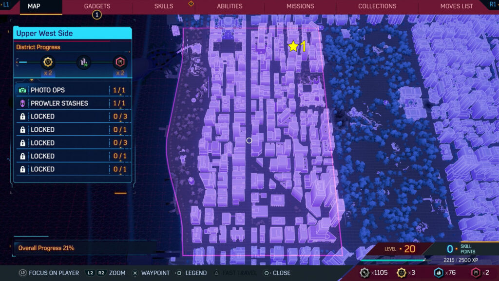 You can find this Prowler Stash in the northeast corner of the Upper West Side district.