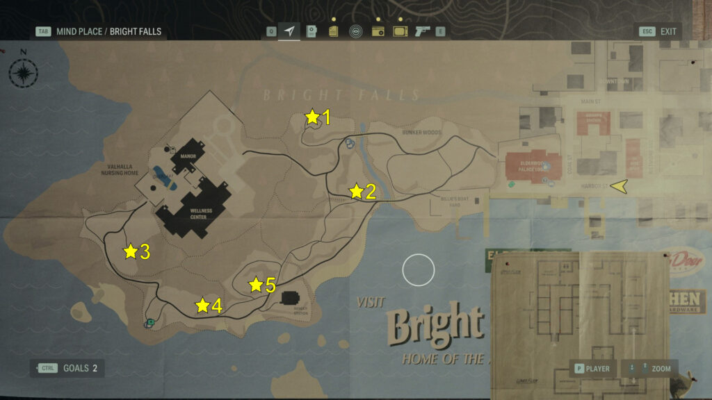 Bunker Woods Cult Stashes Locations Map