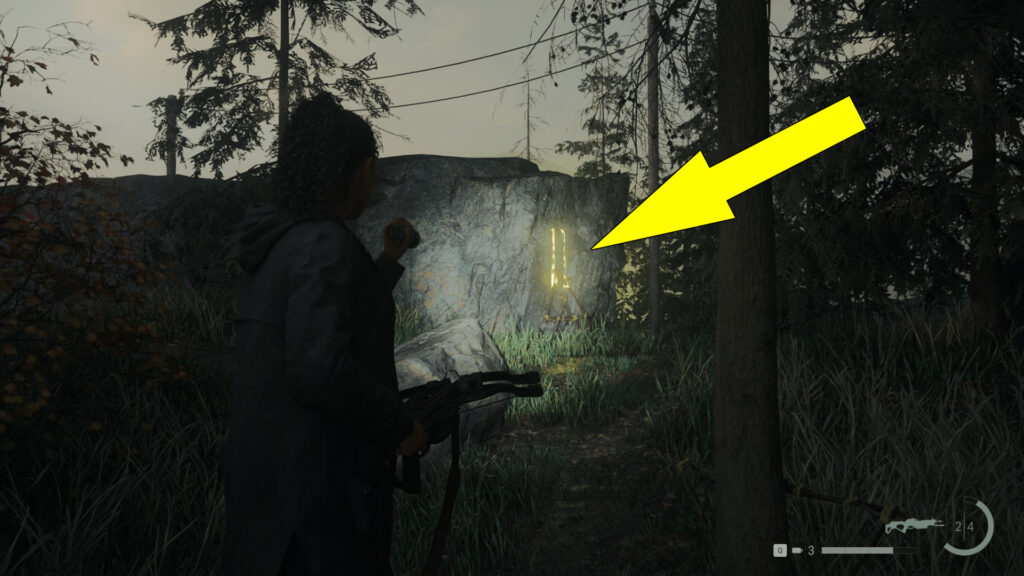 The second symbol location of the stash puzzle.