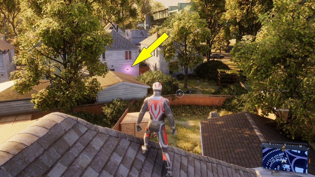 The first Downtown Queens Spider-Bot is found near Keemia's House.