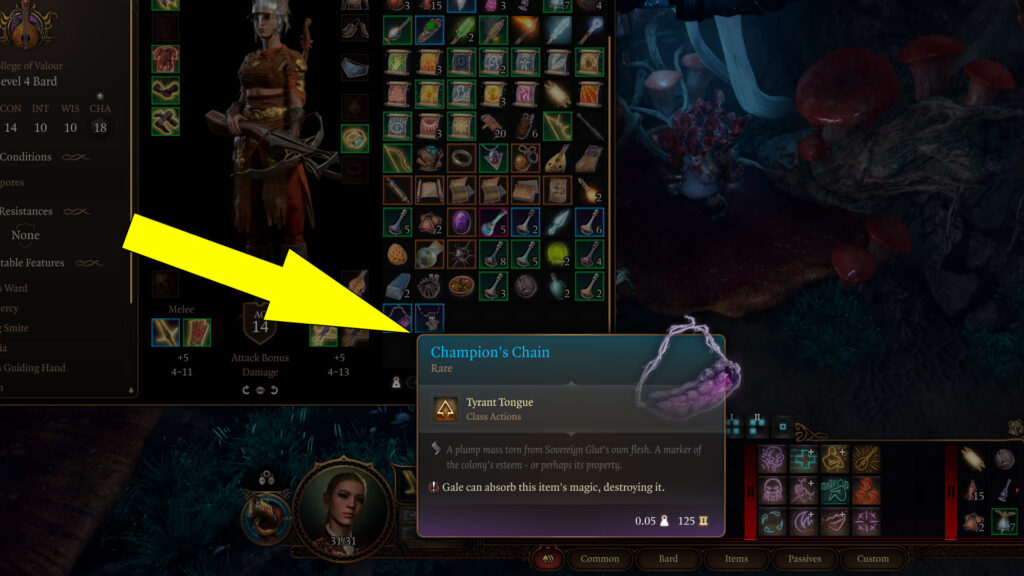 BG3 Champion Chain Amulet Stats