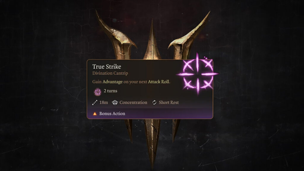 BG3 True Strike Divination Cantrip