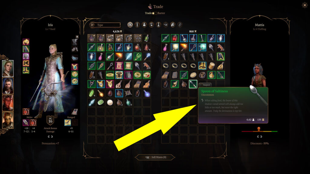 BG3 Spoon of Saltiness Location