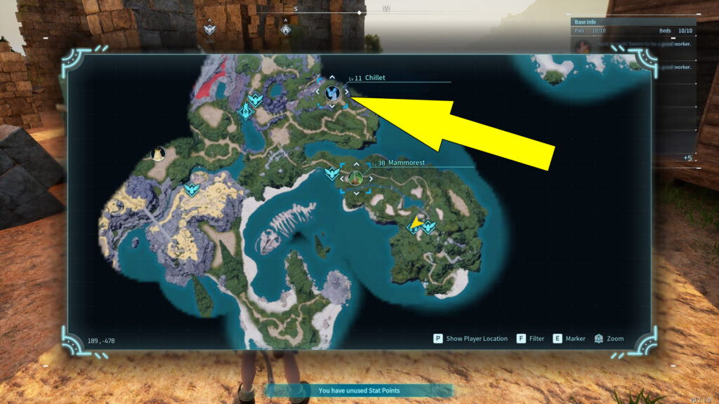 This image shows the location of Chillet on the map.