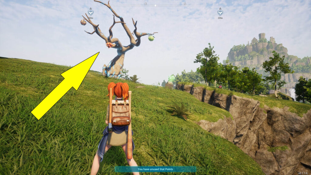 This image shows one of the Skill Fruit Trees in Palworld.