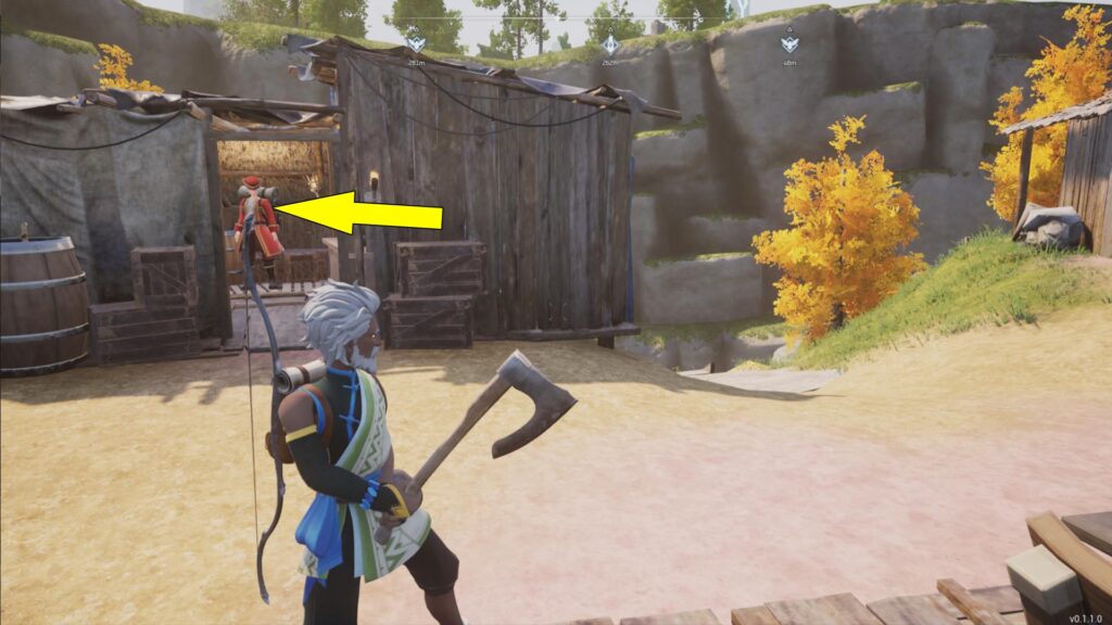 In this screenshot you can see a Palwrold Wandering Merchant.