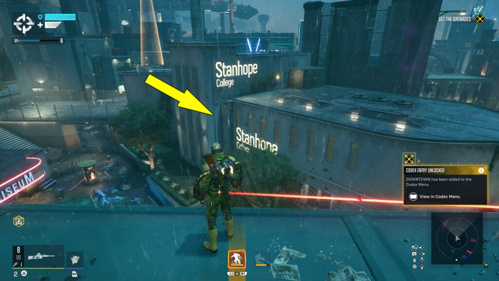 The image shows Stanhope College in Suicide Squad Kill The Justice League.