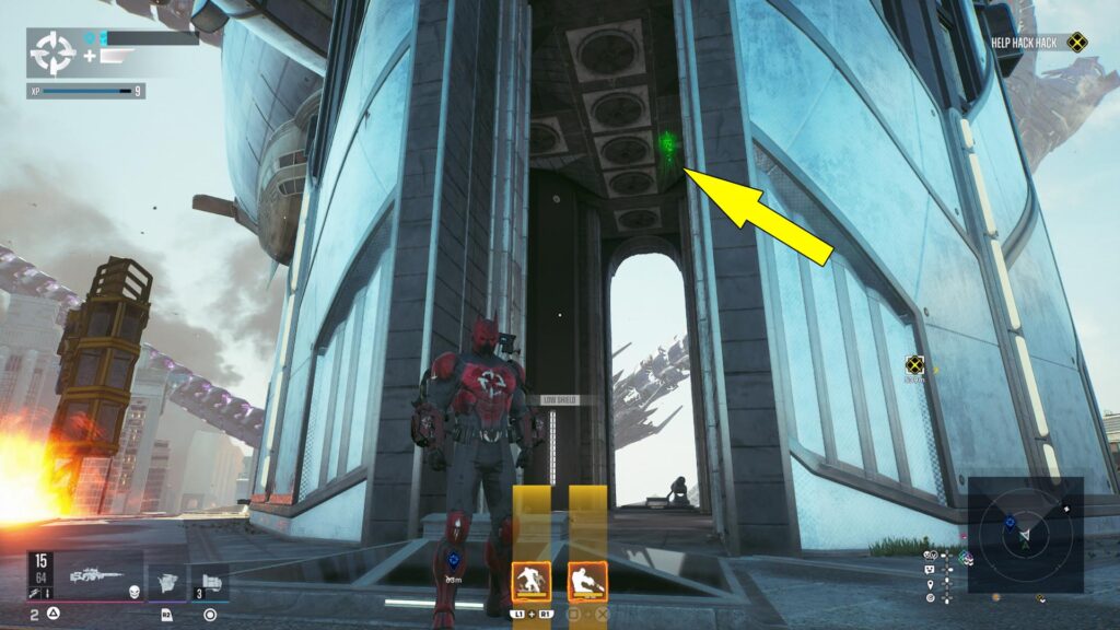 The second Riddler Trophy in Wonderland District is found on Zeppo Sky Tours Tower.