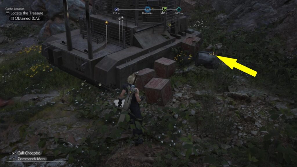 The first Treasure Chest is found on the right side of the tank.