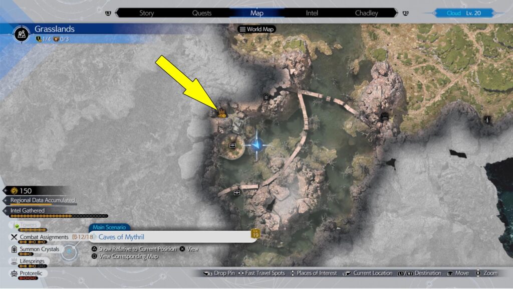 Final Fantasy VII Grasslands Expedition Intel 3 is found in the Swamp area.