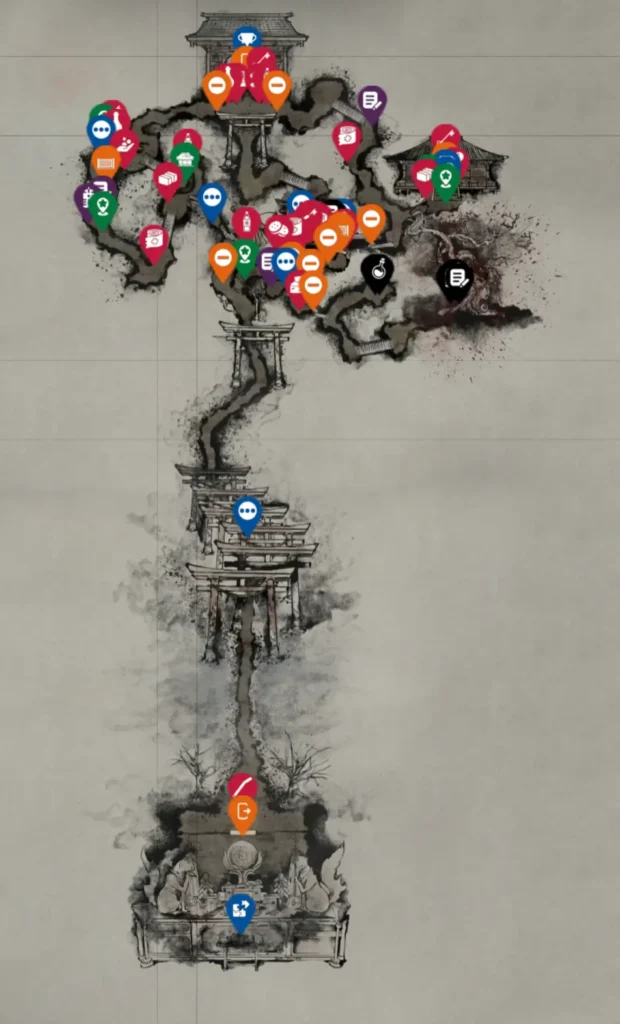 Silent Hill f Shrine Path Interactive Map